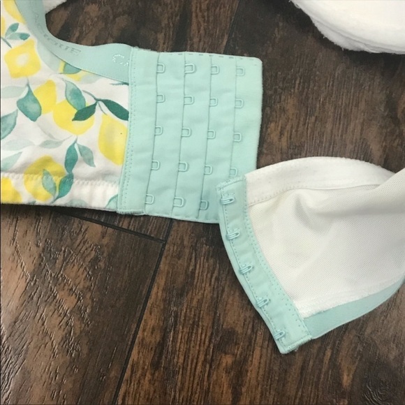 Lane Bryant Cacique Soft Cotton T-shirt lemon Print bra 🍋 - Picture 5 of 6